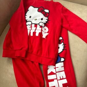 Hello kitty hoodie and sweat pants set